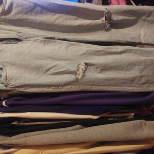 Distressed Light Blue Jeans